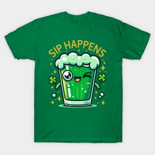 Lucky Brew Smile - St. Paddy's Day Beer Mug T-Shirt